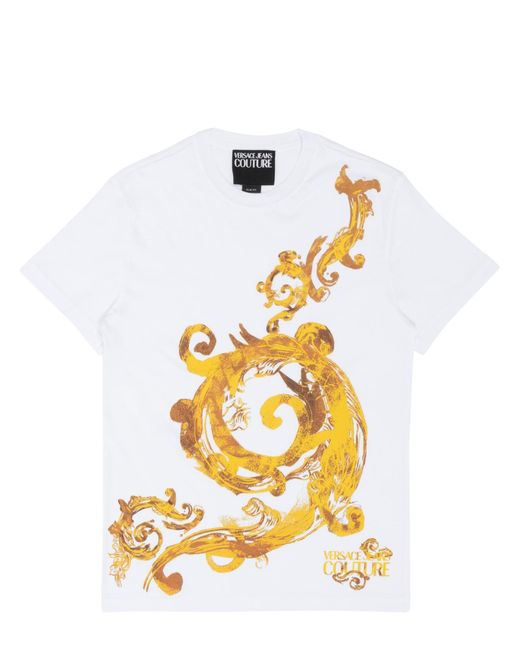 Versace Metallic Watercolour Couture T-shirt for men