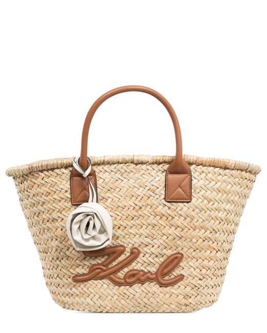Karl Lagerfeld Metallic Tote Bag