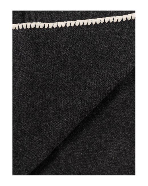 Sciarpa lana di Totême  in Black