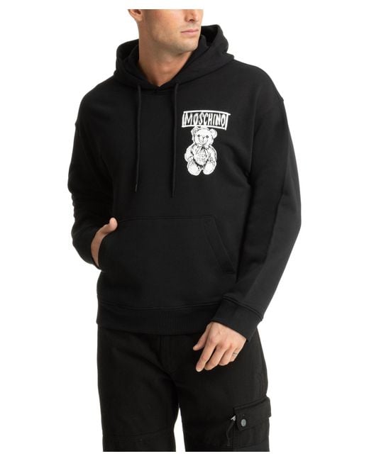 Moschino Black Teddy Bear Hoodie for men