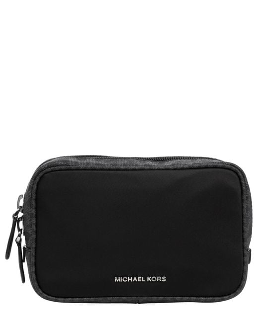 Michael Kors Black Brooklyn Toiletry Bag for men