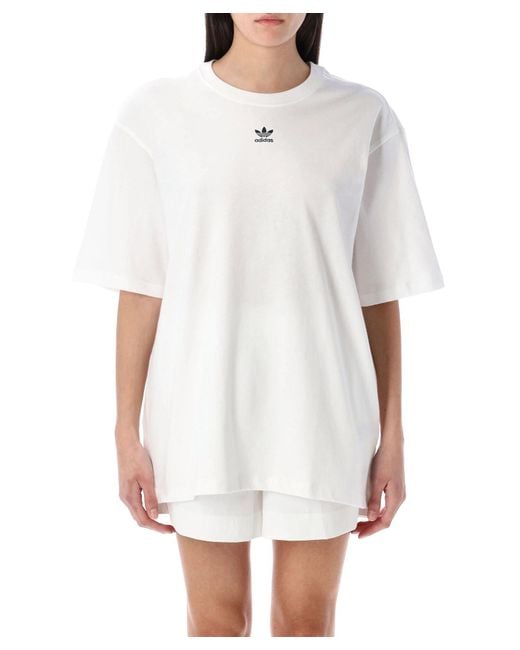 Adidas Originals White Essential Boyfriend Tee