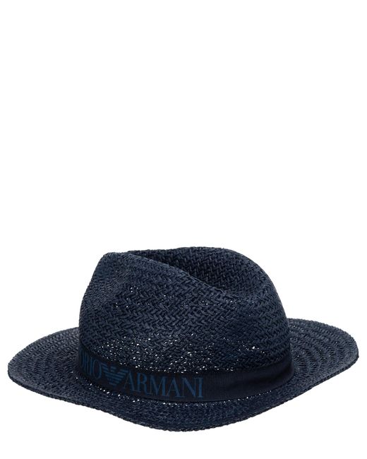 Emporio Armani Blue Swimwear Hat for men