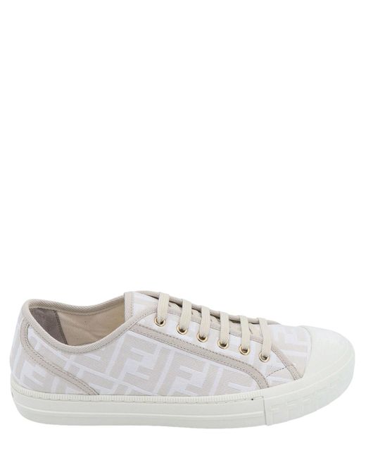 Fendi White Domino Sneakers