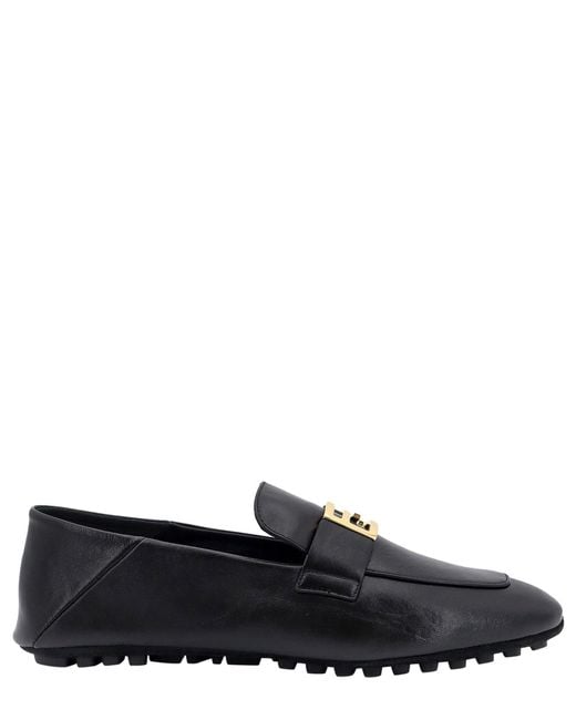 Fendi Black Baguette Loafers