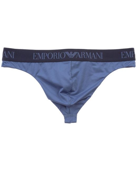 Emporio Armani Blue Thong for men