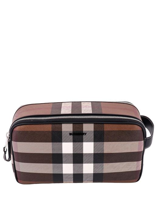 Burberry Brown Toiletry Bag for men