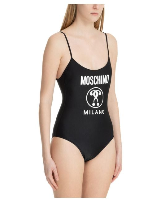 Moschino Black Swim Swimsuit