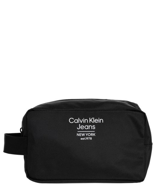Calvin Klein Toiletry Bag in Black for Men | Lyst