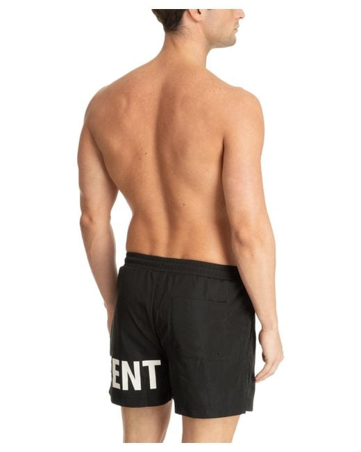 Represent Black Swim Shorts for men