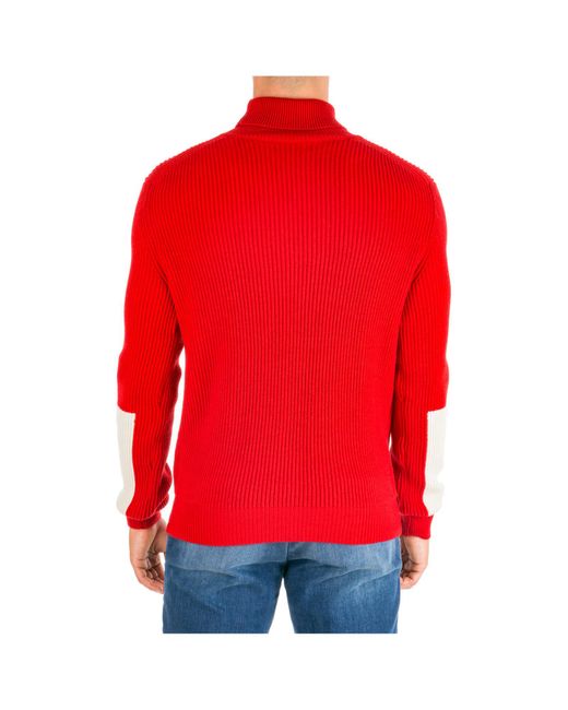 AT.P.CO Wool Men's Polo Neck Turtleneck Jumper Sweater in Red for Men - Lyst