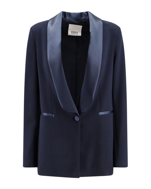 Erika Cavallini Semi Couture Blue Blazer