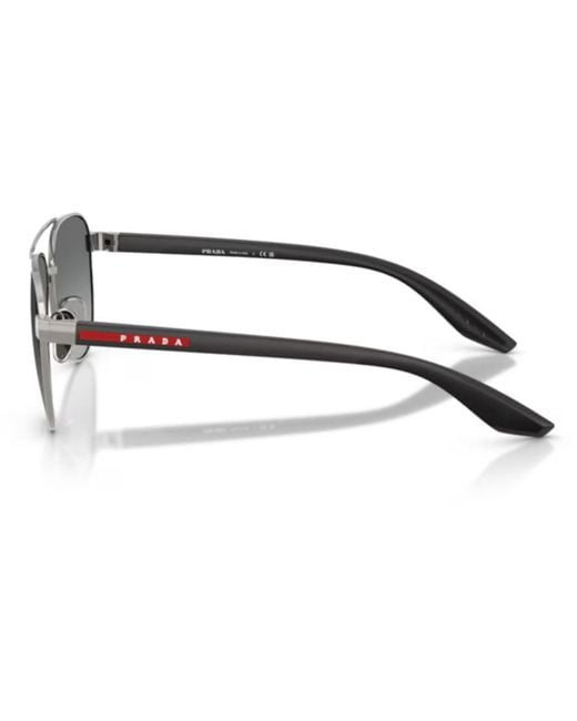 Prada Linea Rossa Gray Sunglasses A52s Sole for men