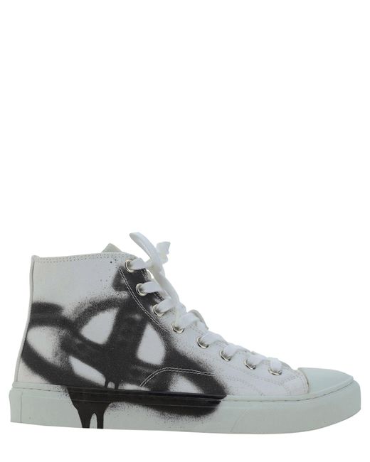 Vivienne Westwood Gray Plimsoll High-top Sneakers