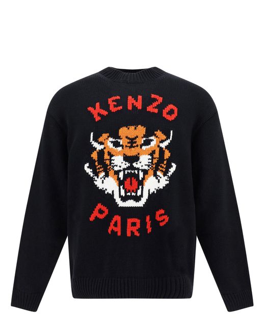 KENZO Blue Sweater for men