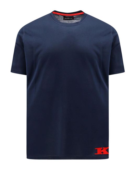 Kiton Blue T-shirt for men