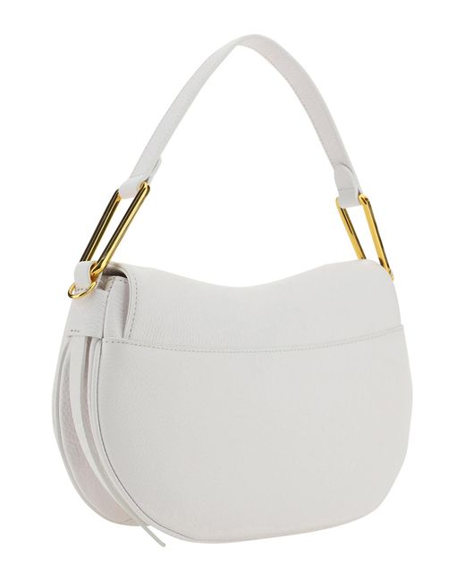 Coccinelle White Maggie Shoulder Bag