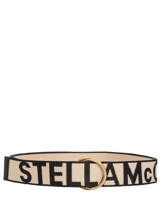 Stella McCartney White Stella Logo Belt