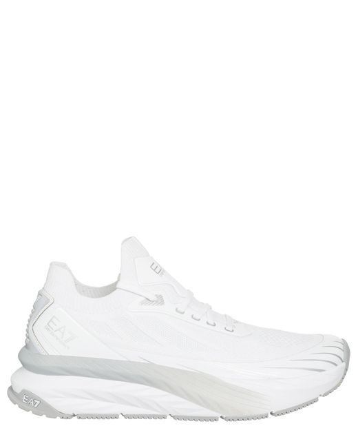 EA7 White Crusher Distance Sneakers for men