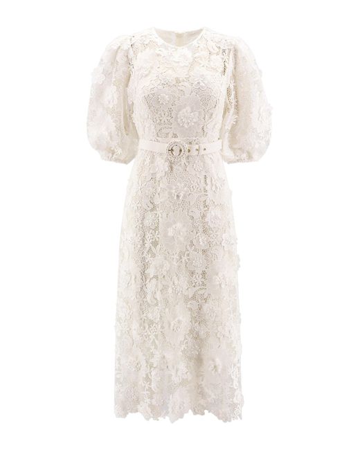 Zimmermann White Midi Dress
