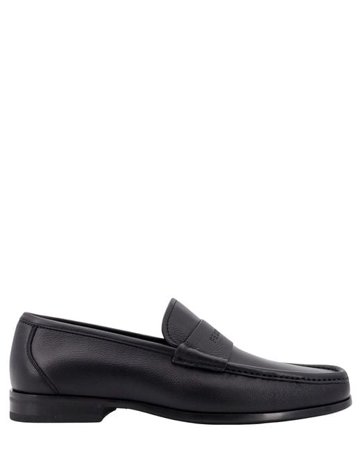 Ferragamo Black Dupont Loafers for men