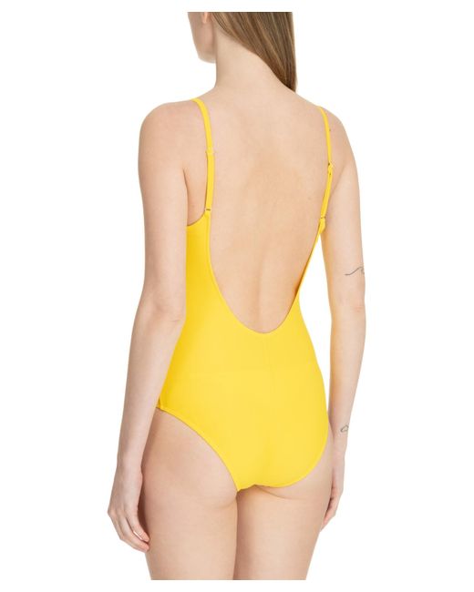 Moschino Yellow Swim Swimsuit