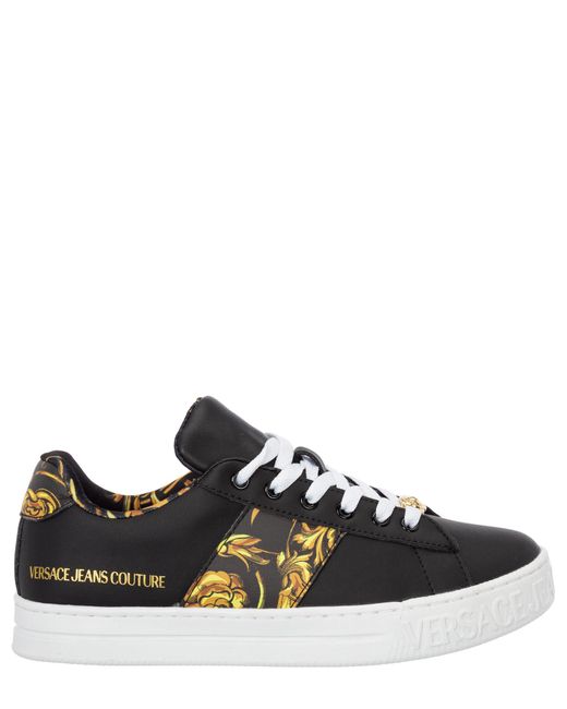 Versace Jeans Couture Court 88 Garland Sneakers in Black | Lyst