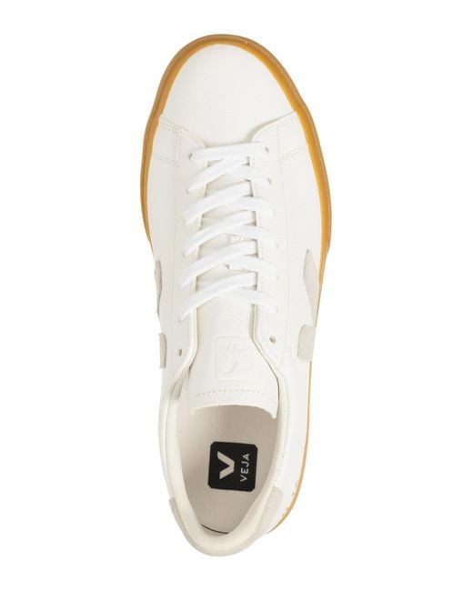 Veja White Natural Campo Low Top Unisex Sneakers