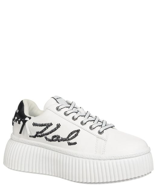 Sneakers kreeper lo di Karl Lagerfeld in White