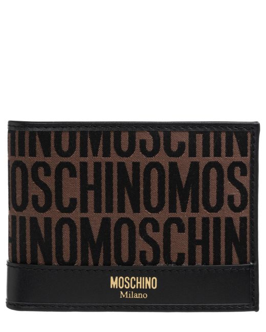 Portafoglio logo di Moschino in Black da Uomo