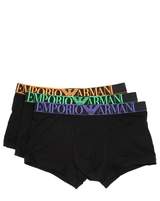 Boxer underwear di Emporio Armani in Black da Uomo