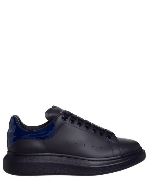 Alexander McQueen Blue Leather Oversized Sneakers for men