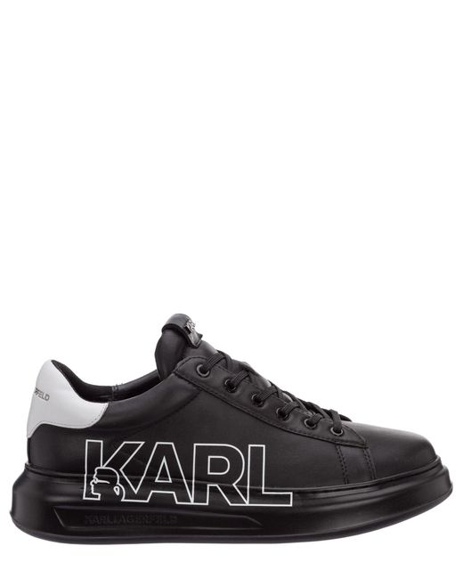 Karl Lagerfeld Black Kapri Low-top Sneakers for men