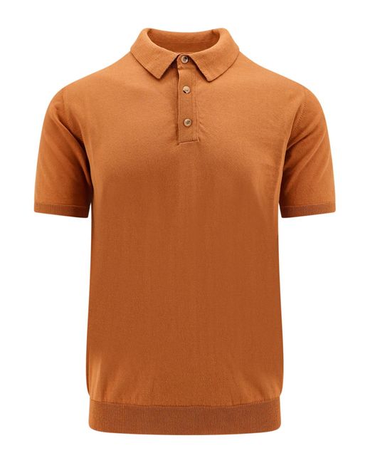 Roberto Cavalli Orange Polo Shirt for men