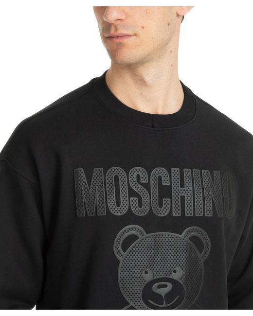 Felpa teddy bear di Moschino in Black da Uomo
