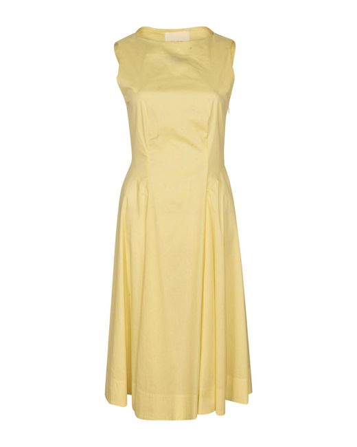 Blugirl Blumarine Yellow Midi Dress