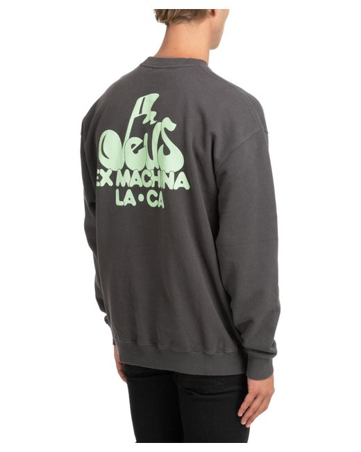 Deus Ex Machina Gray Harmony Crew Sweatshirt for men