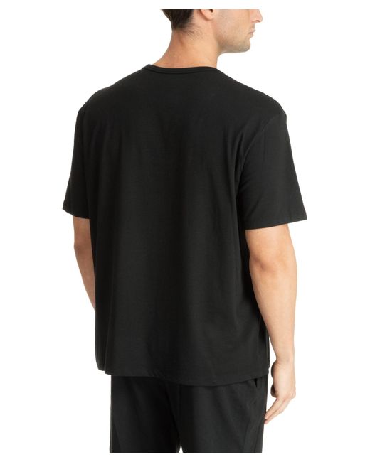 T-shirt sleepwear di Calvin Klein in Black da Uomo