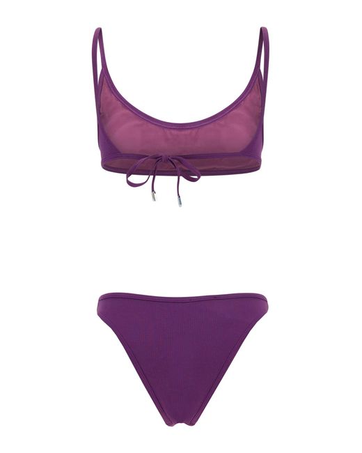 The Attico Purple Bikini
