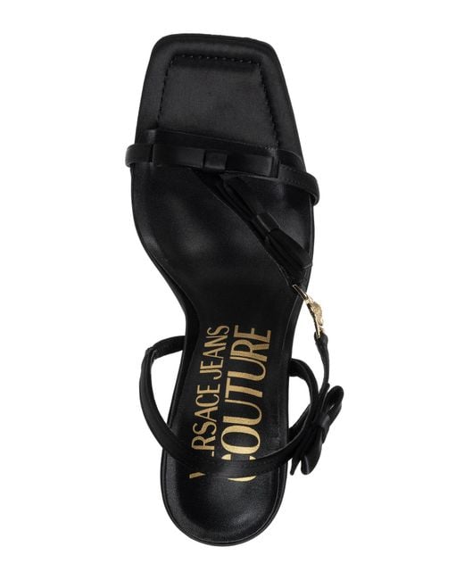 Sandali con tacco kirsten di Versace in Black
