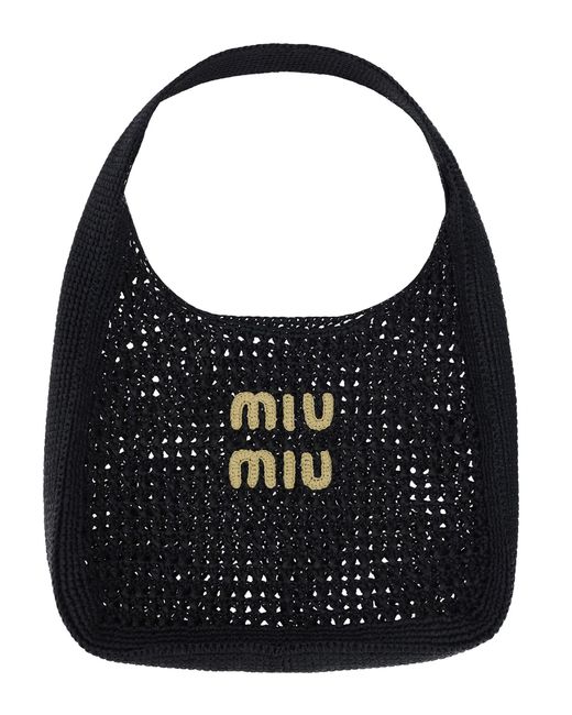 Miu Miu Black Hobo Bag