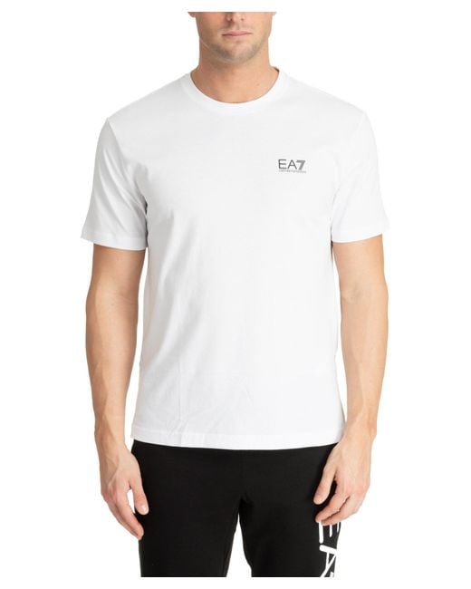 EA7 White Logo Series T-shirt for men
