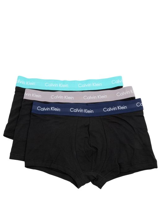 Calvin Klein Blue Low Rise 3 Pack Boxer for men