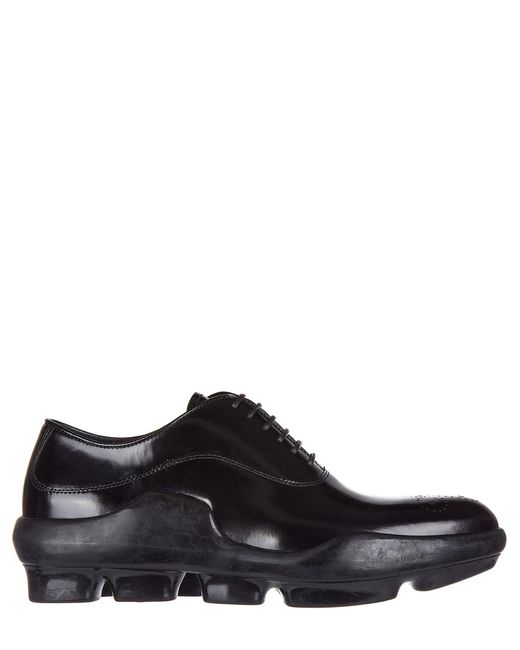 Prada Black Oxford Shoes