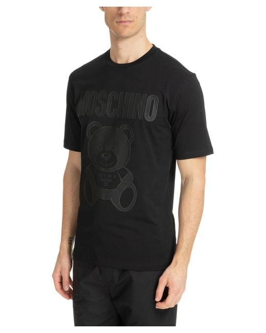 Moschino Black Teddy Bear T-shirt for men