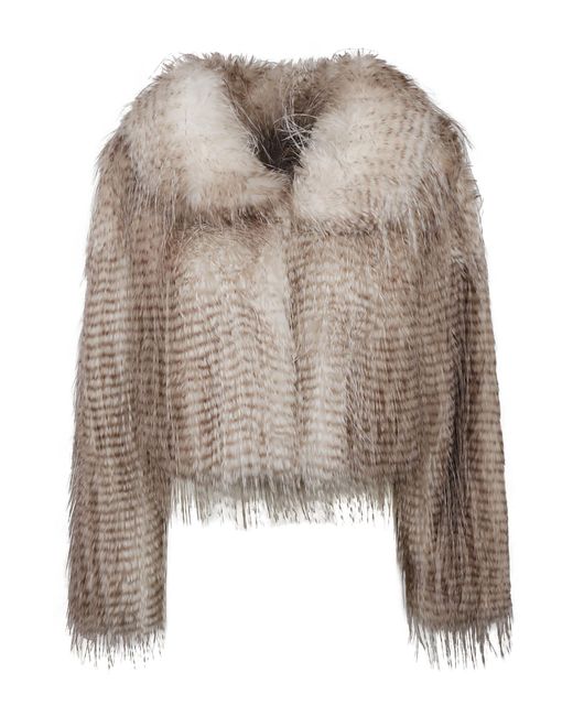 Blugirl Blumarine Brown Faux Fur Coats