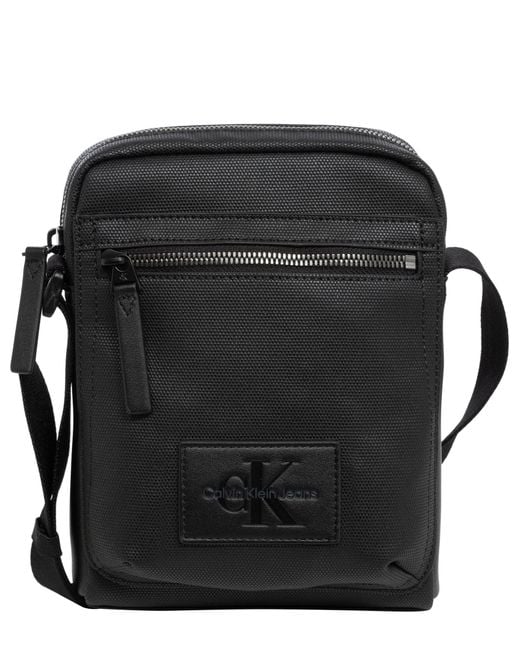 Calvin Klein Black Reporter Crossbody Bag for men