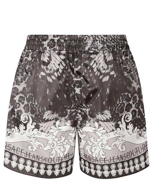 Versace Gray Swim Shorts for men