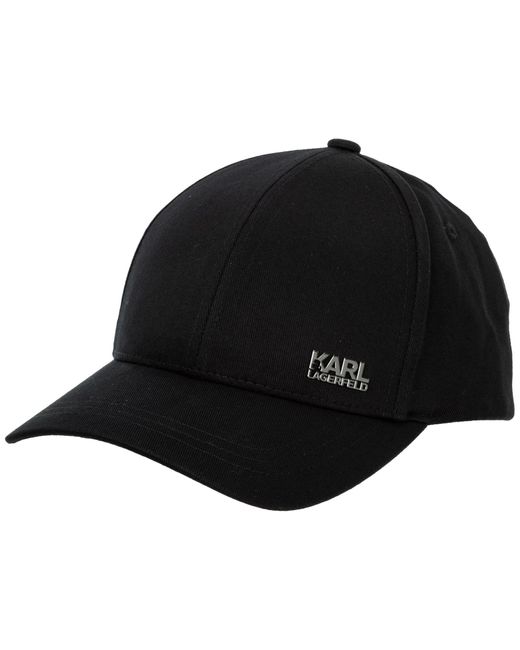 Karl Lagerfeld Black Adjustable Men's Cotton Hat Baseball Cap for men