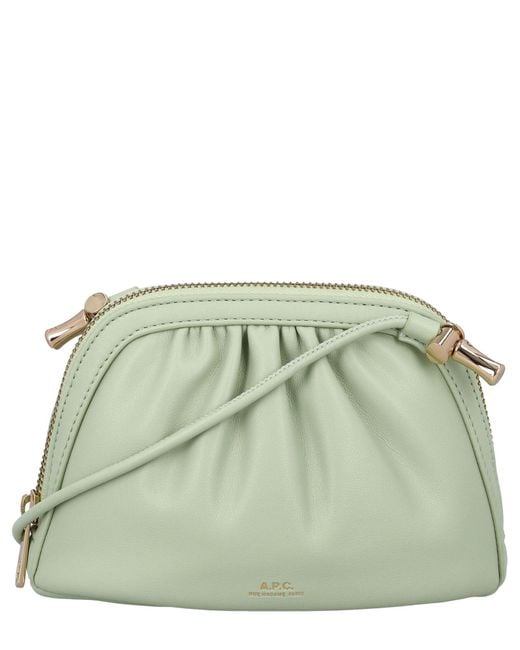 A.P.C. Green Ninon Small Crossbody Bag